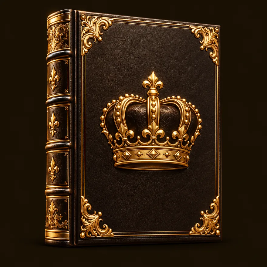 Ornate royal book — Golden Crown