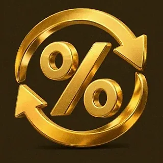 Percent cycle icon — Golden Crown