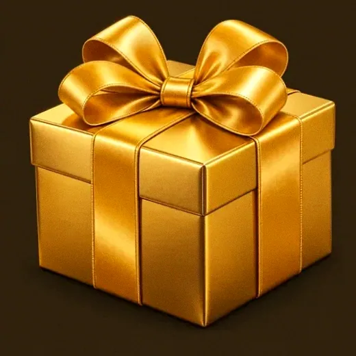Ribboned gift box — Golden Crown