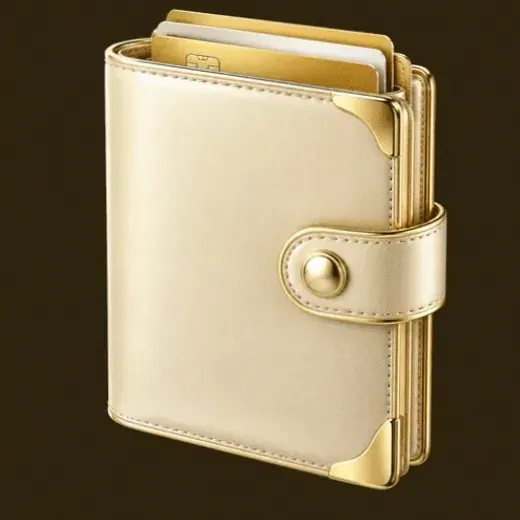 Leather wallet — Golden Crown