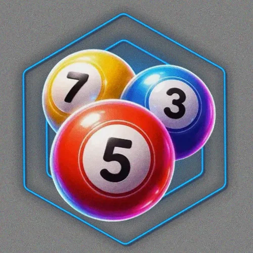 Numbered bingo balls