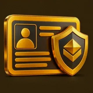 Secure identity card — Golden Crown