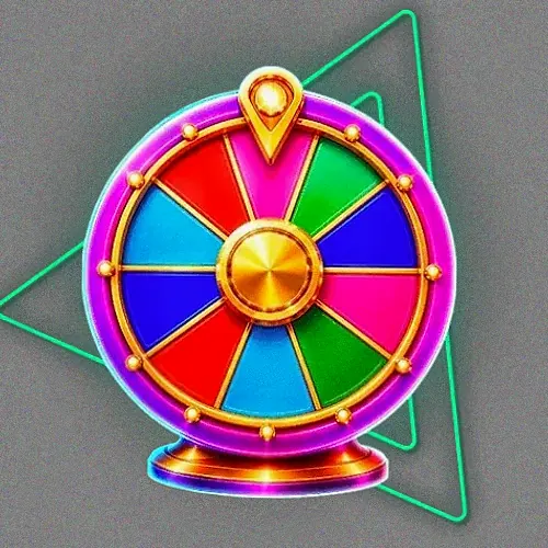 Colourful prize wheel