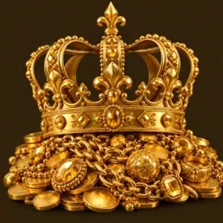 Gold treasure pile — Golden Crown