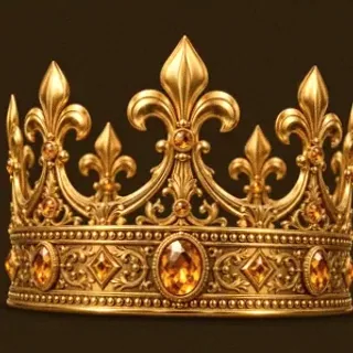Jeweled royal crown — Golden Crown