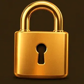 Metal padlock — Golden Crown