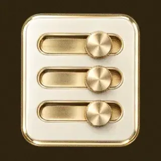 Three-knob control panel — Golden Crown